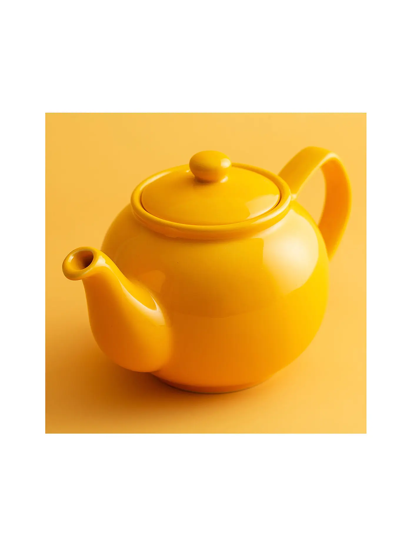PRICE & KENSINGTON | Teekanne 1,1l Anthrazit glänzend | gelb